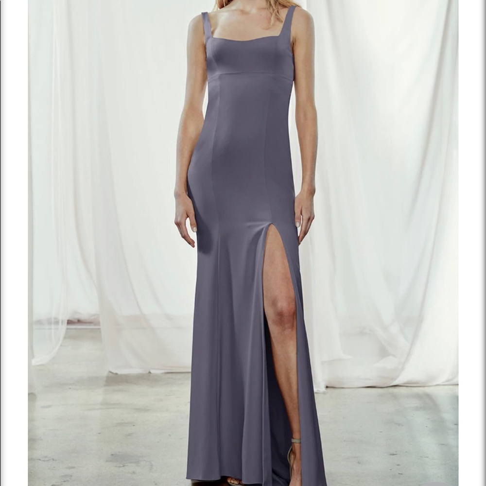 Amsale Kenna Dress in Slate size 2